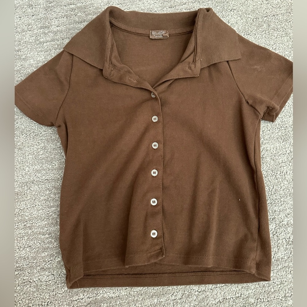 Pacsun collard crop top